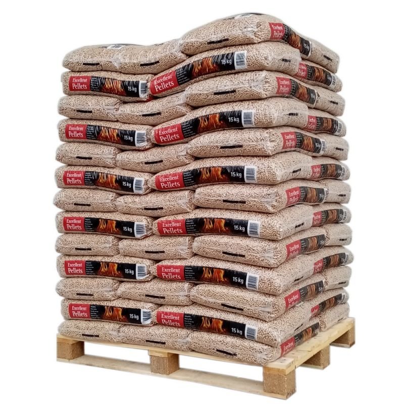 EXCELLENT PELLETS – PALETTE MIT 65 SÄCKEN À 15 KG