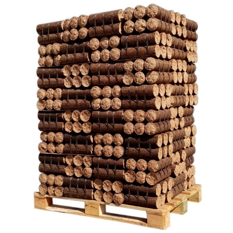 Holzbriketts – Ohne individuelle Kunststoffverpackung – Palette 960 kg