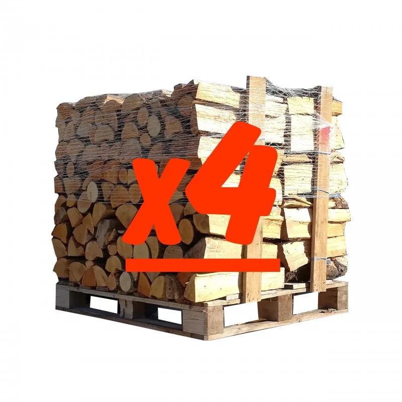 Toros 50 cm: 4 Paletten – 2 Weißeiche + 2 Buche/Hainbuche